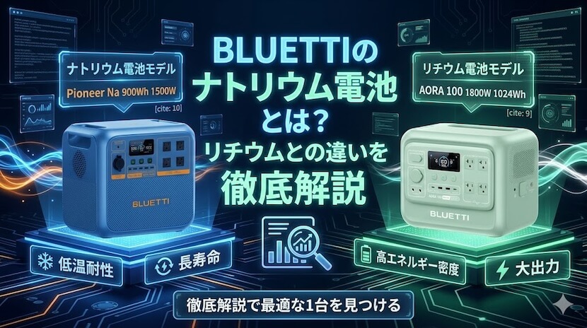 BLUETTIのナトリウム電池とは？リチウムとの違いを徹底解説 _