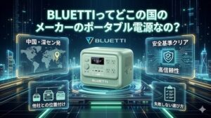 BLUETTIってどこの国のメーカーのポータブル電源なの？