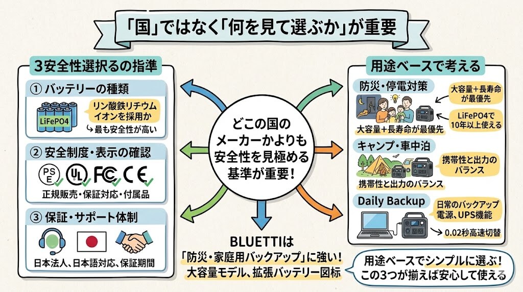 「国」ではなく「何を見て選ぶか」が重要