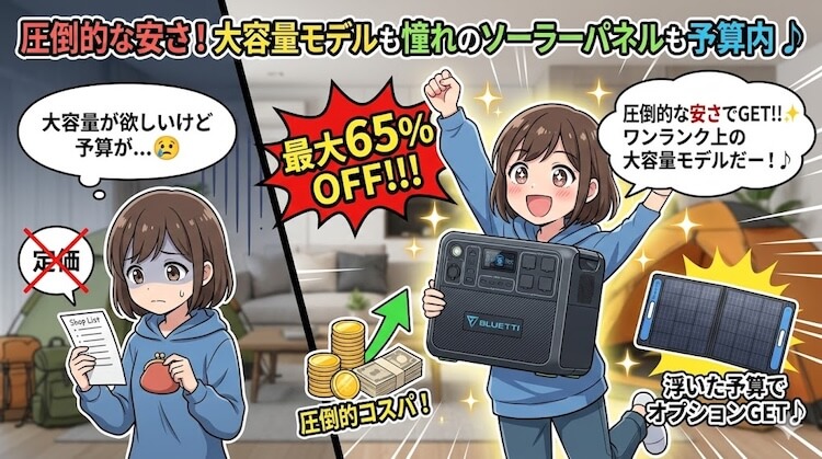 1. 新品より圧倒的に安くコストパフォーマンスが高い