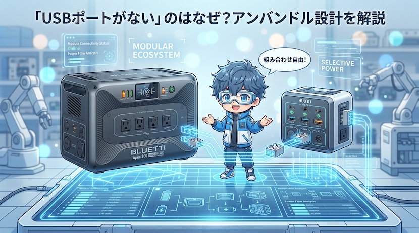 「USBポートがない」のはなぜ？拡張前提の設計を解説