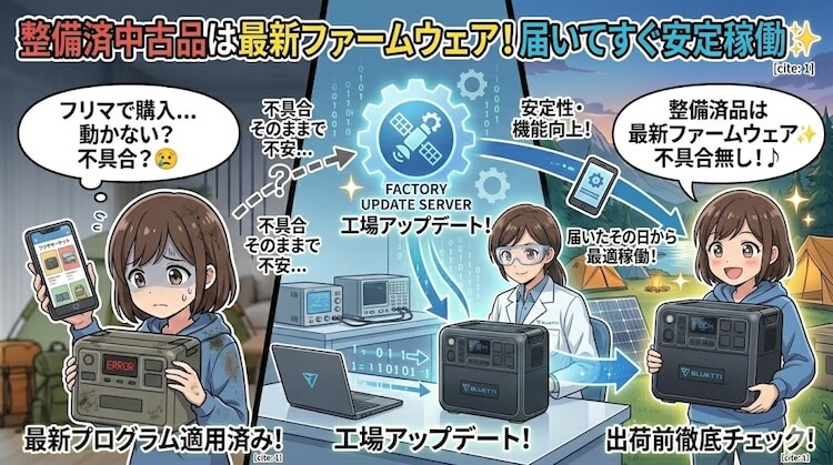 4. 最新のファームウェアにアップデート済み