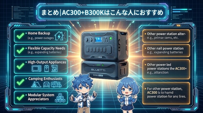 まとめ｜AC300＋B300Kはこんな人におすすめ
