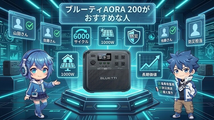 ブルーティ AORA 200がおすすめな人