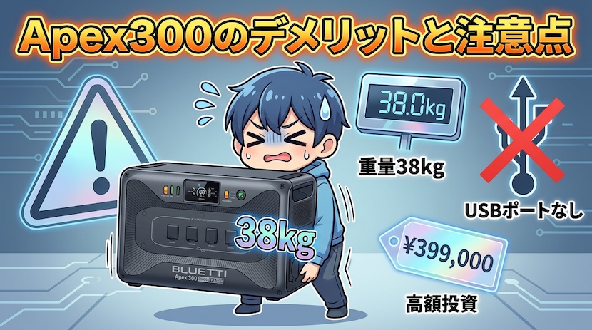 Apex300のデメリットと注意点