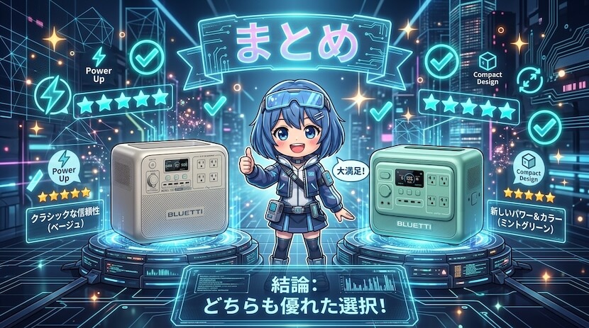 まとめ｜AORA 100とV2、あなたに合うのはどっち？
