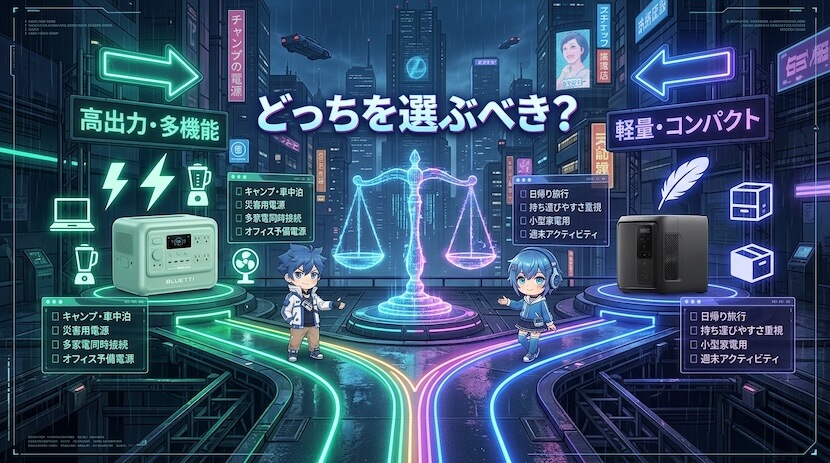 AORA 100 V2とDELTA 3 1000 Air|どっちを選ぶべき?