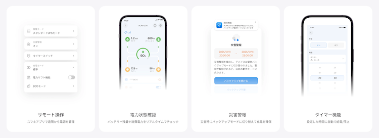 BLUETTIアプリで遠隔操作＆バッテリー管理