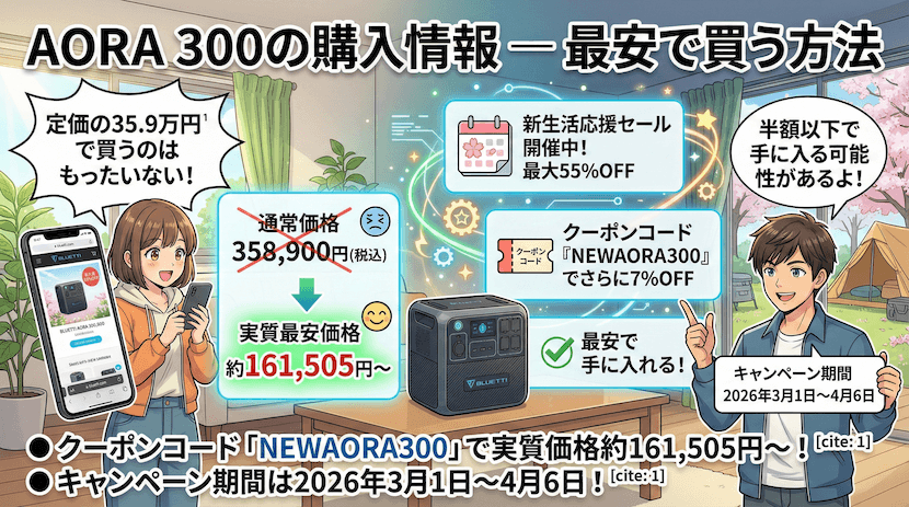 AORA 300の購入情報 ｜最安値で買う方法