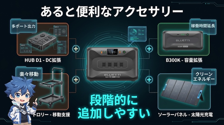 あると便利なアクセサリー