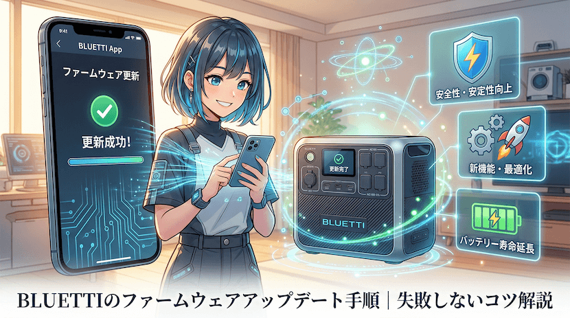 BLUETTIのファームウェアアップデート手順｜失敗しないコツ解説