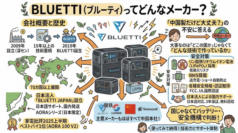 BLUETTI（ブルーティ）ってどんなメーカー？