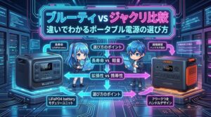 ブルーティとジャクリを比較｜違いでわかるポータブル電源の選び方