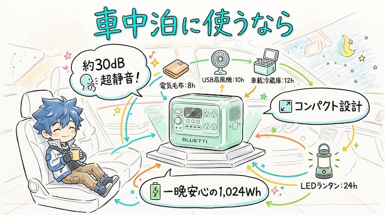 車中泊に使うなら