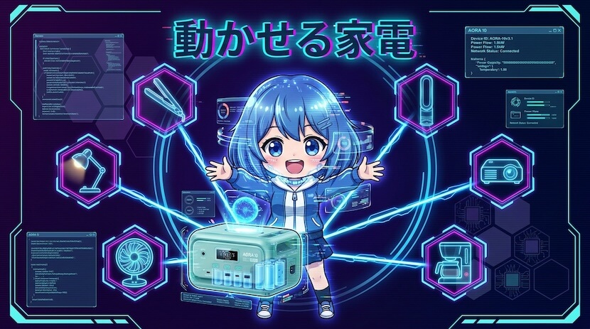 定格200W＆電力リフト400W ― 小さいのに動かせる家電