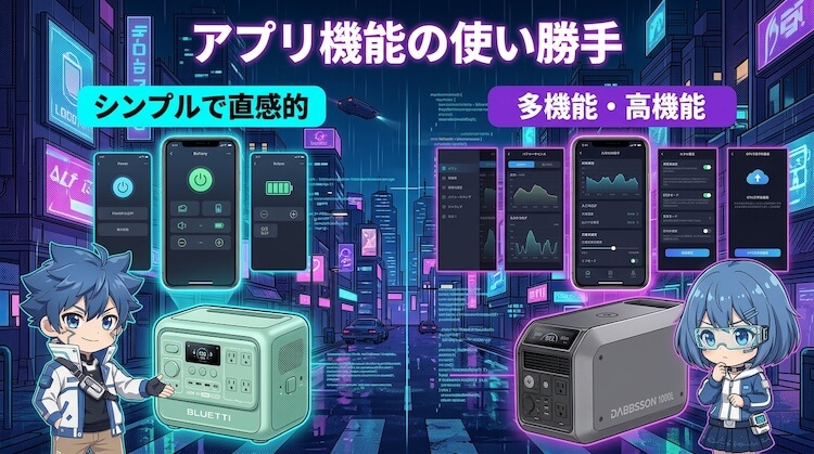 アプリ機能の使い勝手