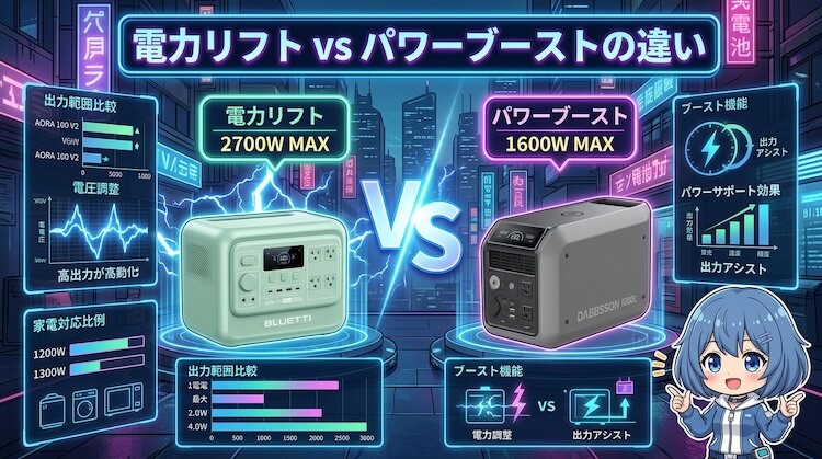 電力リフト vs Power-Boostの違い