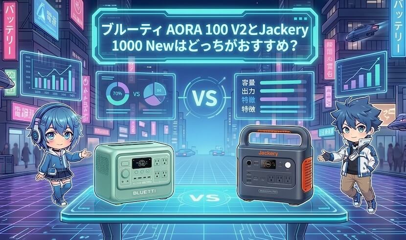 結論｜ブルーティ AORA 100 V2とJackery 1000 Newはどっちがおすすめ？