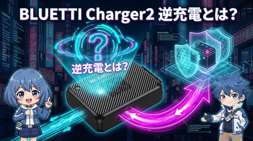 BLUETTI Charger2 逆充電とは？車バッテリーを守る新機能