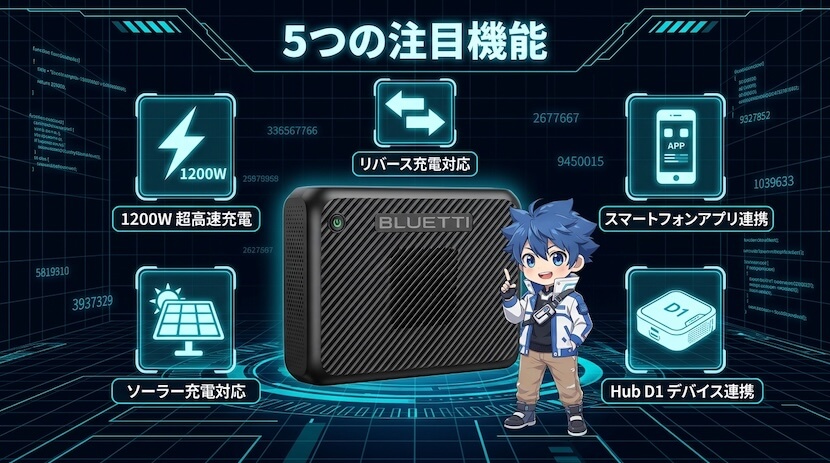 Charger 2 走行充電器|5つの注目機能