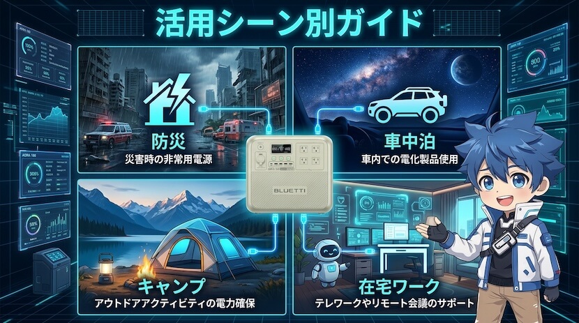 活用シーン別ガイド|AORA 100が活きる使い方