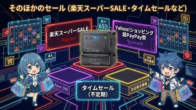 その他のお得なセール( 楽天スーパーSALE・タイムセールなど)