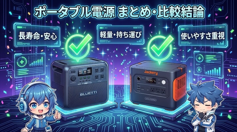 ブルーティAORA200とジャクリ2000Newの違い|まとめ