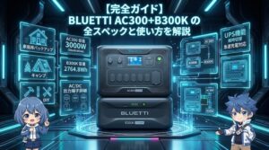 【完全ガイド】BLUETTI AC300＋B300の全スペックと使い方を解説