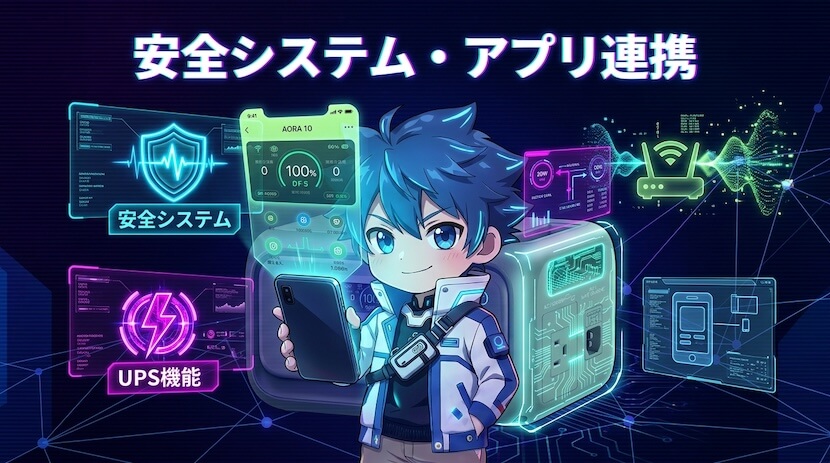 UPS・PowerArmor安全システム・アプリ連携