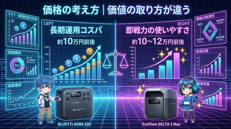 価格帯で比較｜安さではなく「価値の取り方」が違う