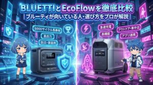 BLUETTIとEcoFlowを徹底比較｜ブルーティが向いている人・選び方をプロが解説