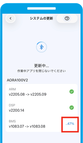 チェックが付くまで待ちます