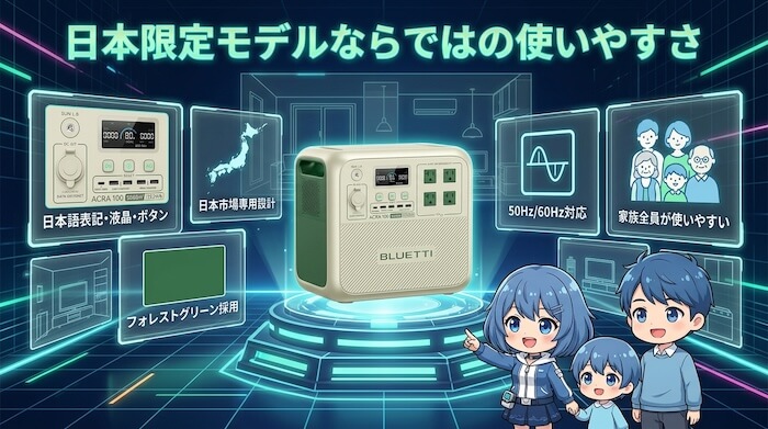 日本限定モデルならではの使いやすさ