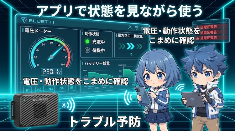 アプリで状態を見ながら使う