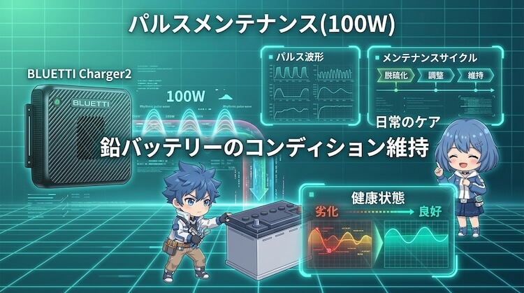 パルスメンテナンス（100W）で日常のケアにも活かしやすい