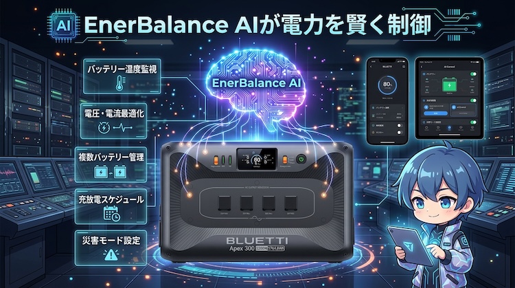EnerBalance AIが電力を賢く制御