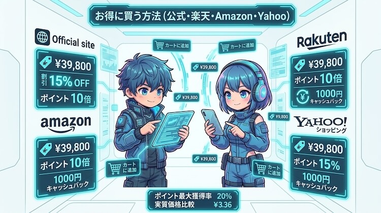 お得に買う方法(公式・楽天・Amazon・Yahoo)
