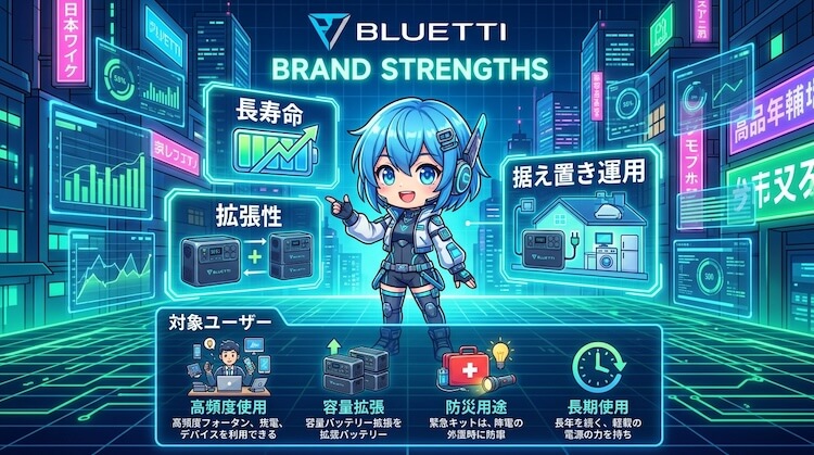 BLUETTI（ブルーティ）の強みとおすすめな人