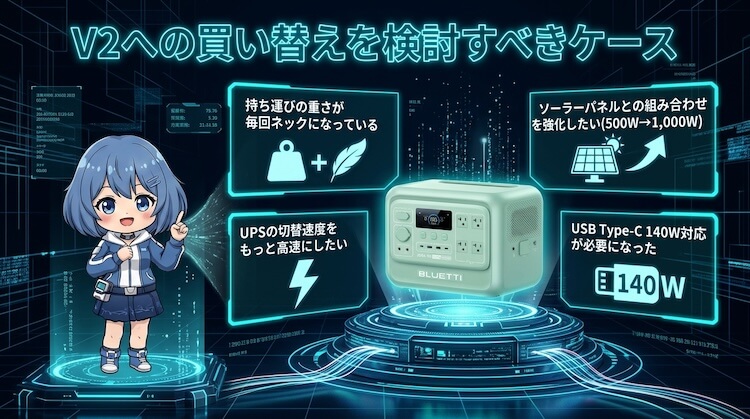 V2への買い替えを検討すべきケース