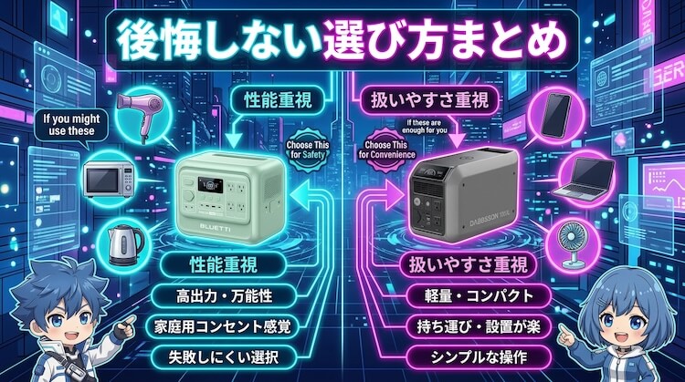 後悔しない選び方まとめ