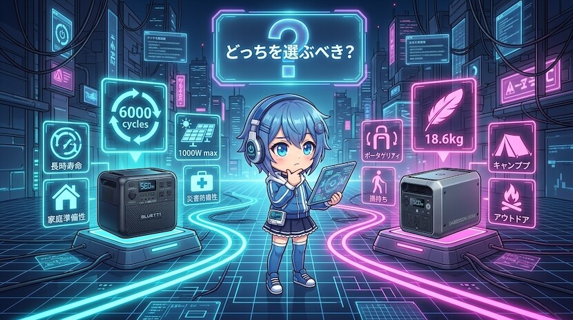 ブルーティAORA 200とダブソン2000L|どっちを選ぶべき?