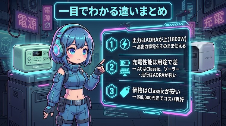 一目でわかる違いまとめ