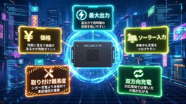 Charger 2|主なポイント