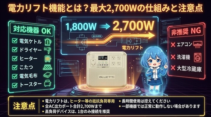 電力リフト機能|イメージ