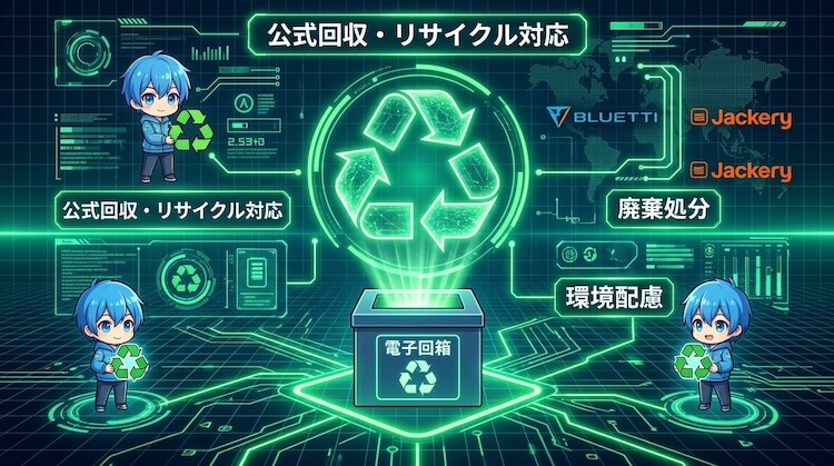 廃棄処分のしやすさとリサイクル対応