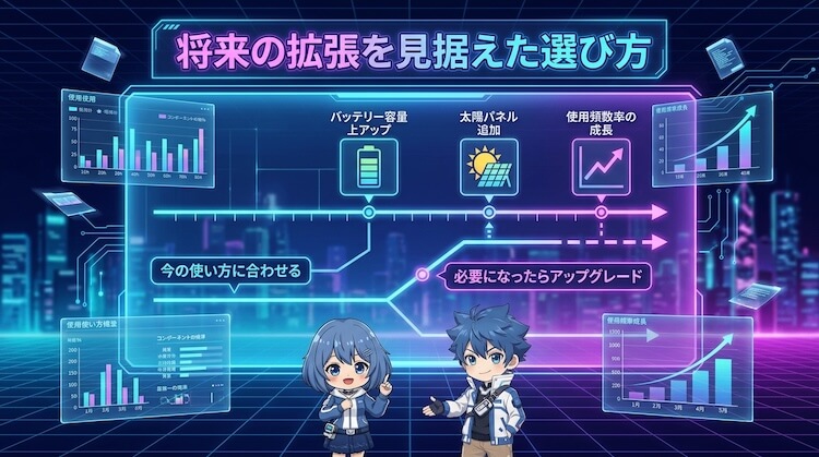 将来の拡張を見据えた選び方