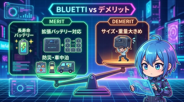 ブルーティのメリット（長寿命・拡張性）とデメリット