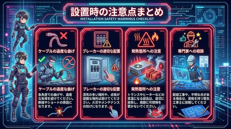 設置時の注意点