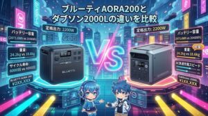 ブルーティAORA200とダブソン2000Lの違いを比較