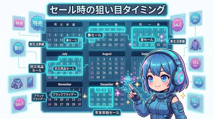 セール時の狙い目タイミング
